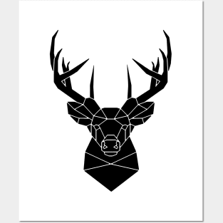 Geometric Deer Posters and Art